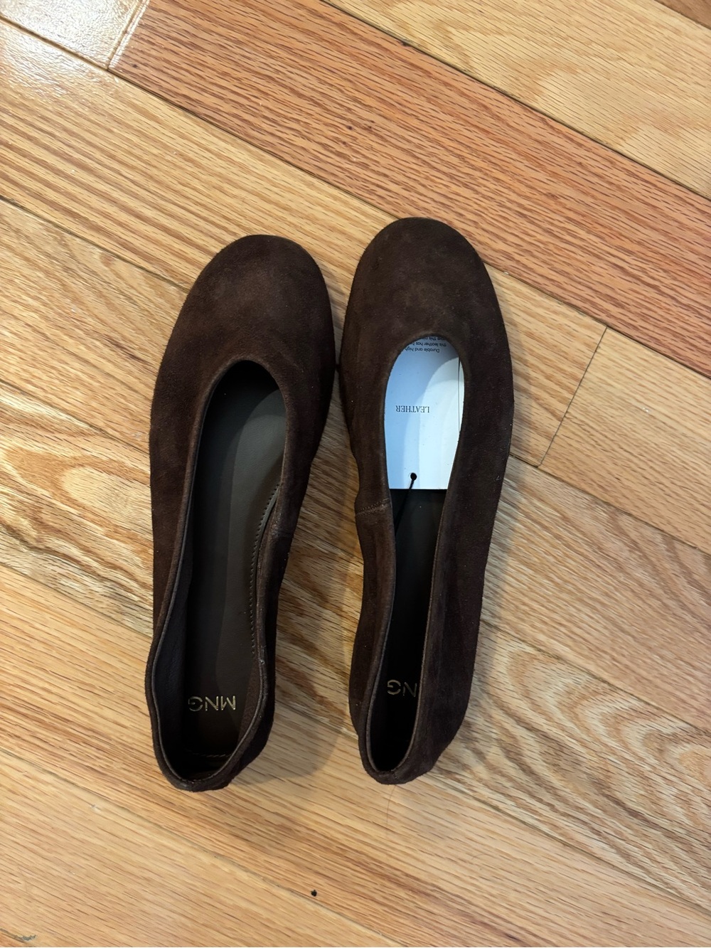 NWT-Brown Suede Slip-On Flats